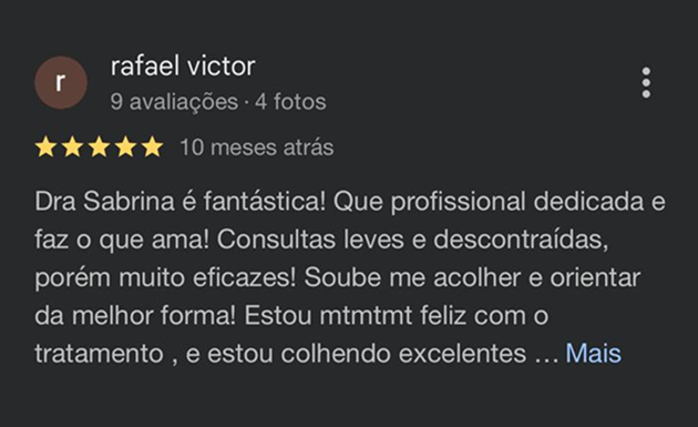 Depoimento Google Sabrina 19
