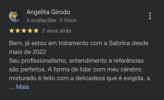 Depoimento Google Sabrina 4