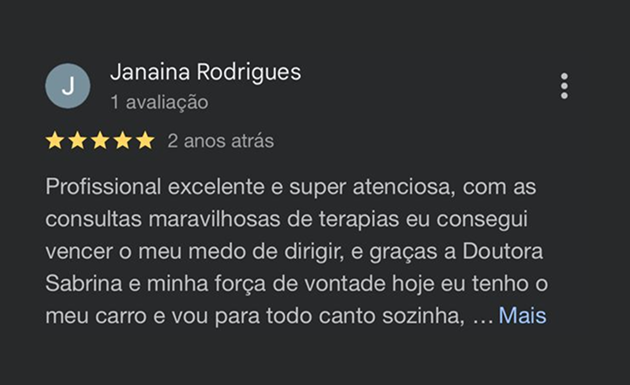 Depoimento Google Sabrina 6
