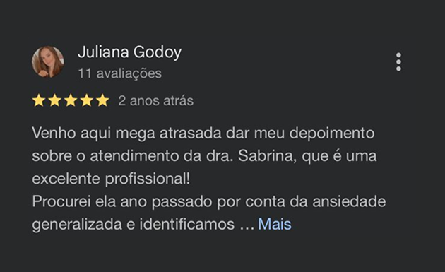 Depoimento Google Sabrina 8